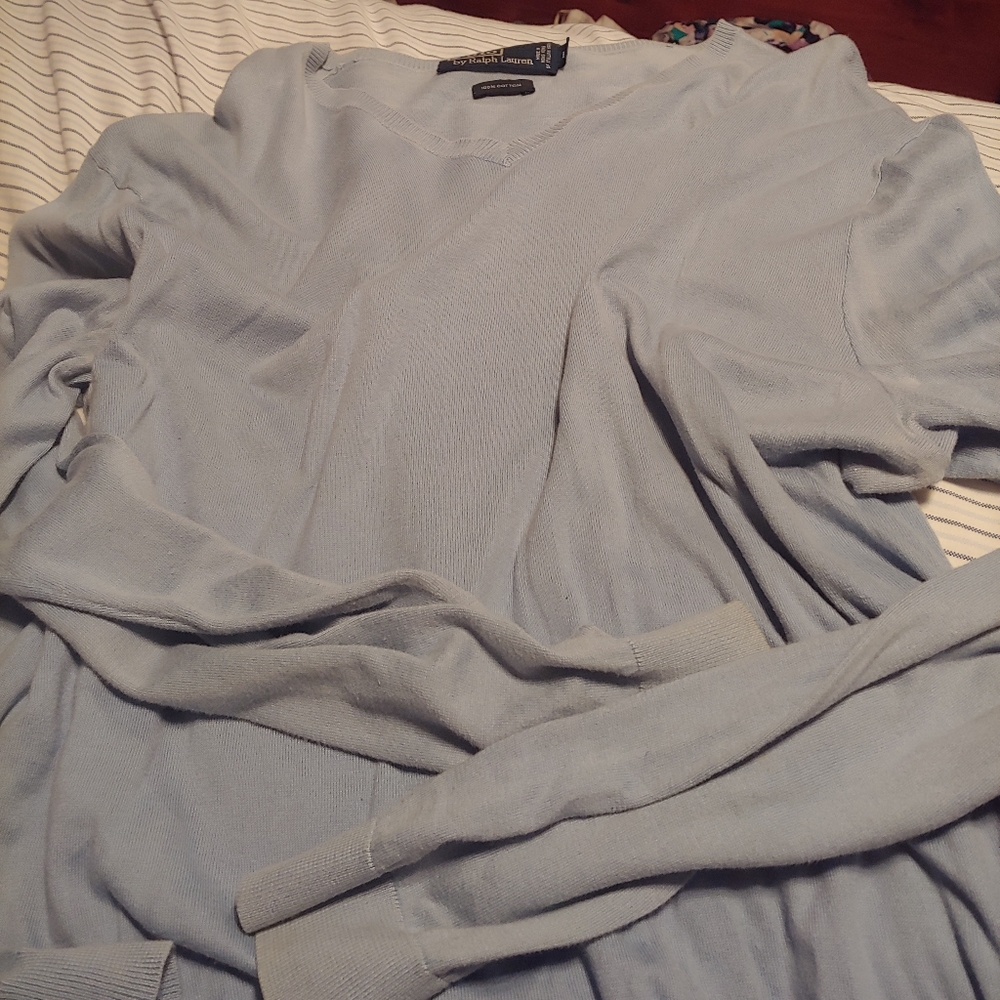 Pale blue sweater